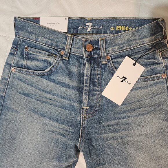 7 For all Mankind Vintage High Waist Josefina Boyfriend Jeans - Picture 8 of 12
